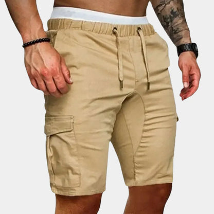 Herrshorts cargo – Avslappnad passform – Knälängd – Justerbar midja – Andningsbar mix
