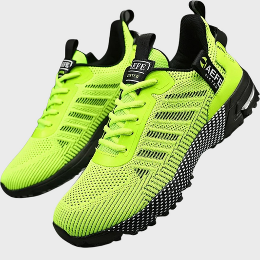 Herrsneakers – Lågt Skaft – Mjuk Stickad – Greppsula