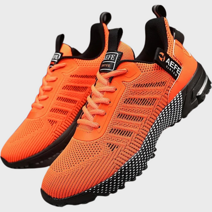 Herrsneakers – Lågt Skaft – Mjuk Stickad – Greppsula