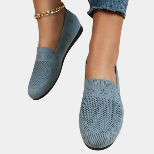 Dam Loafers - Andningsbart Stickat Tyg - Lättvikt - Slip-on Komfort
