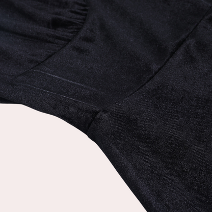 Damklänning – A-linjeformad – Spetsdetaljer – Lång ärm – Elegant samtida stil