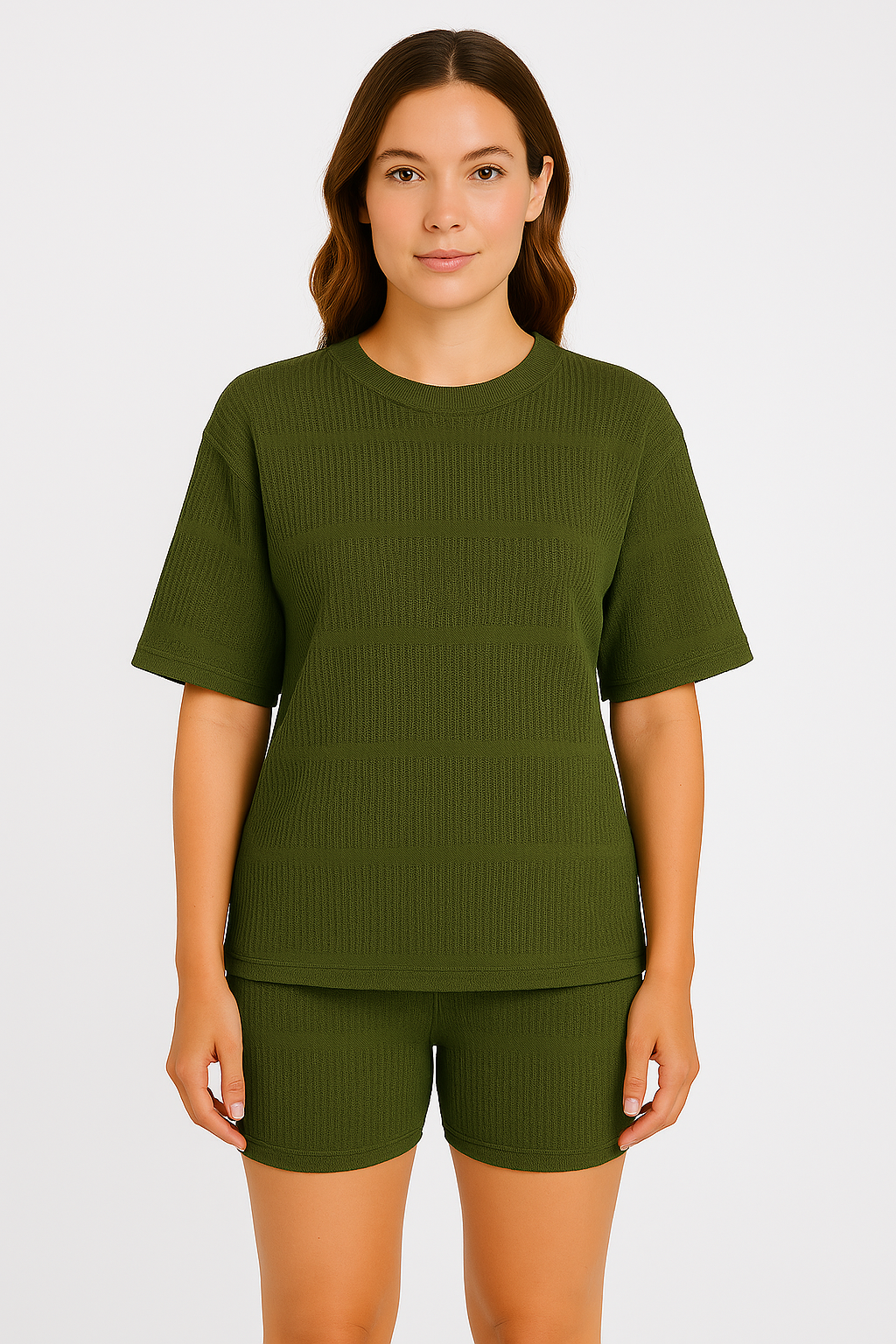 Damset i stickad tröja – Avslappnad passform – Ribbad mjuk stickning – Andningsbart