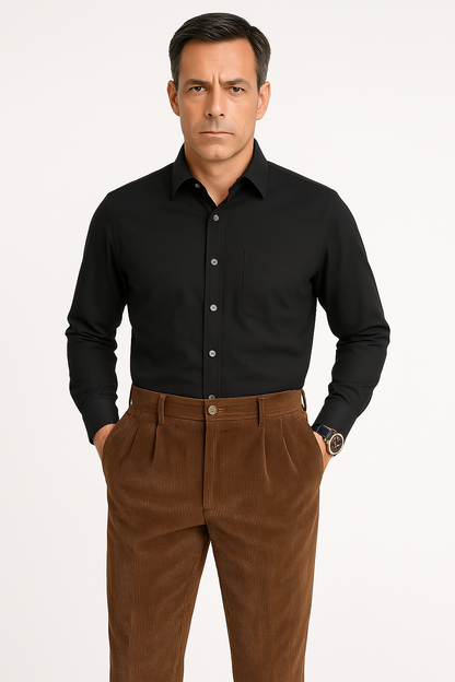 Herrbyxor – Slim Fit – Manchester – Pressveck – Hellånga – Smart Casual