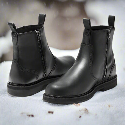 Herr Chelsea Boots – Slim Passform – Mocka – Resårpaneler – Gummisula