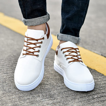 Herr Sneakers - Canvas - Lågt Skaft - Bekväma och Andningsbara