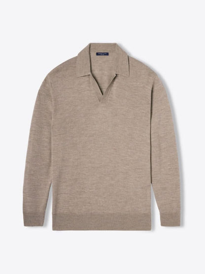 Herr Tröja - V-ringad Krage - Mjuk och Bekväm - Elegant Passform
