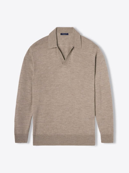 Herr Tröja - V-ringad Krage - Mjuk och Bekväm - Elegant Passform