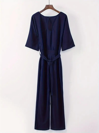 Dambyxdress – Vida Ben – 3/4-Ärm – Knytband i Midjan – Elegant och Bekväm