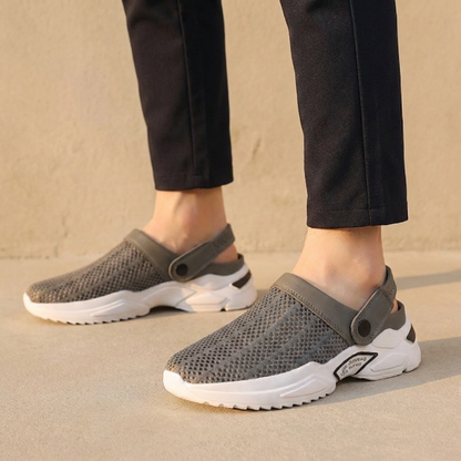 Men’s Lightweight Slip-On Walking Shoes with Breathable Mesh Upper