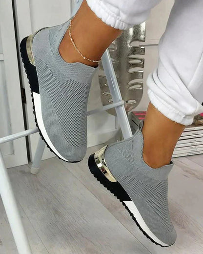 Dam Sneakers – Andningsbar Mesh – Socklik Passform – Halksäker Gummisula