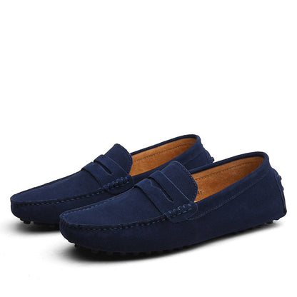 Herr Loafers - Äkta Läder - Mokassin-Stil - Halksäker Sula - Slip-On Elegans