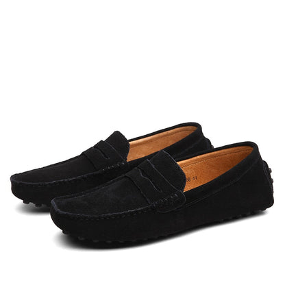 Herr Loafers - Äkta Läder - Mokassin-Stil - Halksäker Sula - Slip-On Elegans