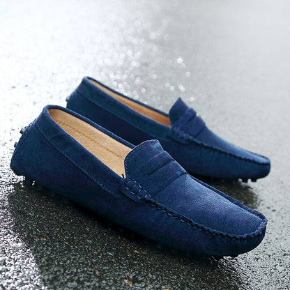 Herr Loafers - Äkta Läder - Mokassin-Stil - Halksäker Sula - Slip-On Elegans