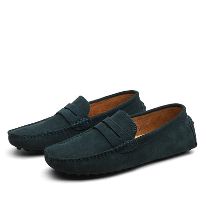 Herr Loafers - Äkta Läder - Mokassin-Stil - Halksäker Sula - Slip-On Elegans