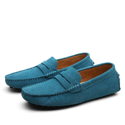 Herr Loafers - Äkta Läder - Mokassin-Stil - Halksäker Sula - Slip-On Elegans