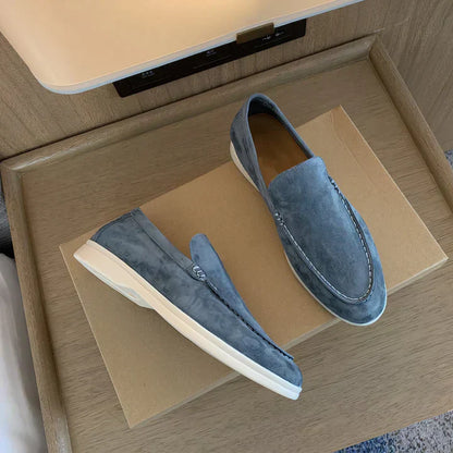 Herrskor Slip-on – Avslappnad Passform – Läderkänsla – Klassisk Design