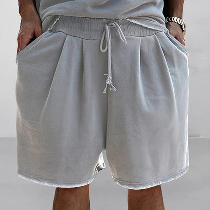Herrset med t-shirt och shorts – Oversize passform – Andningsbar mjuk kvalitet