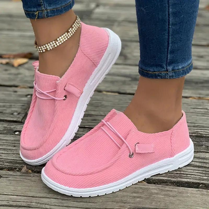 Damskor - Slip-on Loafers - Andningsbara Lätta - Bekväm Gummisula