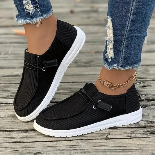 Damskor - Slip-on Loafers - Andningsbara Lätta - Bekväm Gummisula