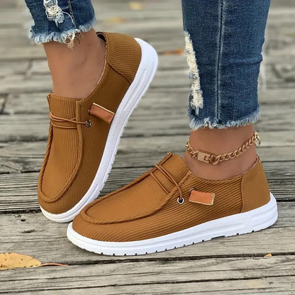 Damskor - Slip-on Loafers - Andningsbara Lätta - Bekväm Gummisula