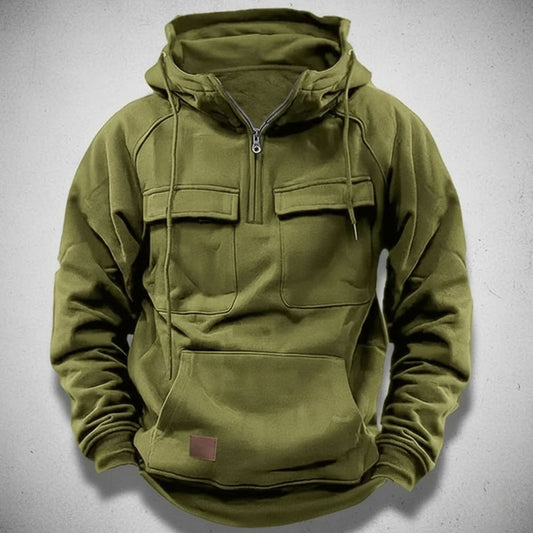 Anders Quarter-Zip Hoodie | Avslappnad Passform Hoodie