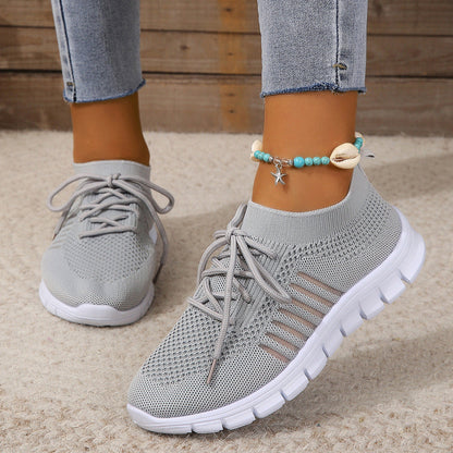 Dam Sneakers – Sportig Passform – Andningsbar Mesh – Låg Modell – Lättvikt Komfort