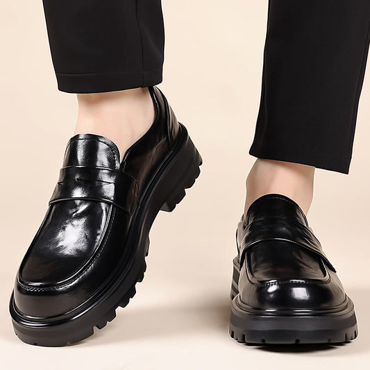 Herrloafers – Läder – Slip-On – Penny Strap – Moc Toe – Komfortsula