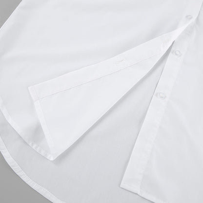 Dam Skjorta – Oversize Passform – Långärmad – Klassisk Design