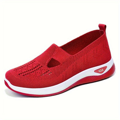Dam Sneaker – Slip-On – Låg Profil – Bekväm Dämpad Sula
