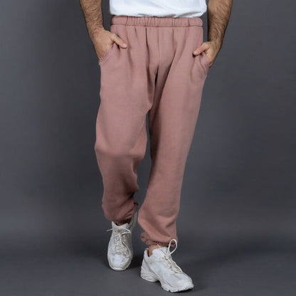 Herr Sweatpants – Avslappnad Passform – Mjuk Bomull – Resårmidja – Sidofickor