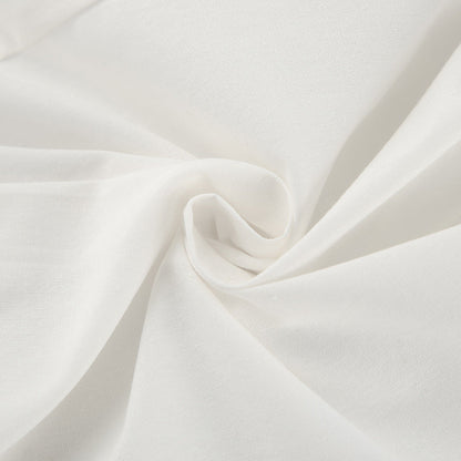 Damset – Linne bomullsblandning – Ärmlös volangtopp – Vida byxor avslappnad passform