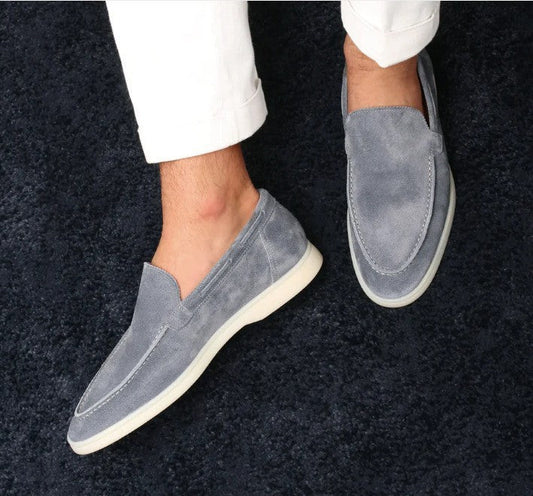 Herrloafers – Slip-on – Klassisk passform – Bekväm flat sula