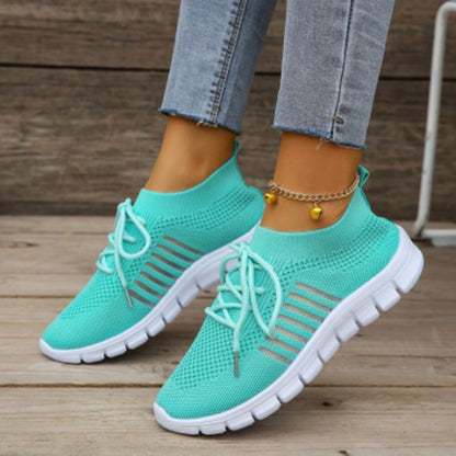 Dam Sneakers – Sportig Passform – Andningsbar Mesh – Låg Modell – Lättvikt Komfort