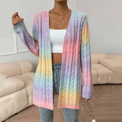 Damkofta – Oversize Passform – Öppen Front – Lång Ärmlängd