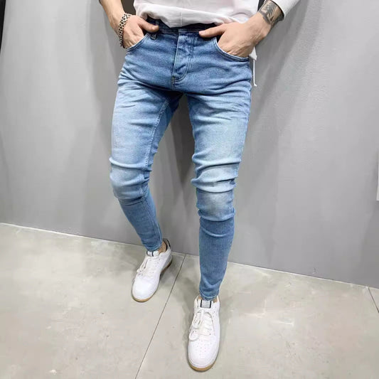Herrjeans – Stretchdenim – Slim Fit – Taperad Passform – Femficksdesign
