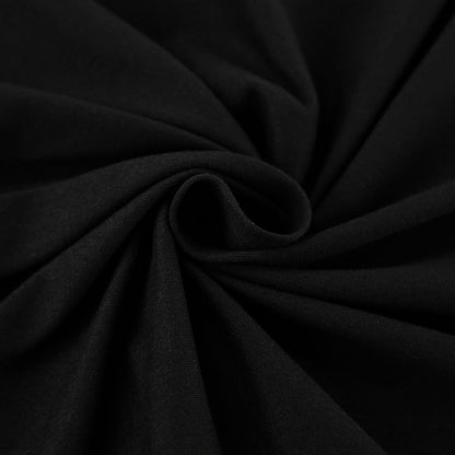 Damklänning A-linje – Slim Fit – Lång ärm – Fyrkantig hals – Stretchtyg