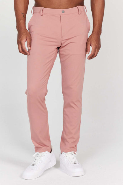 Herrbyxa – Slim Fit – Mjuk Andningsbar Textil – Fullängd – Bakfickor