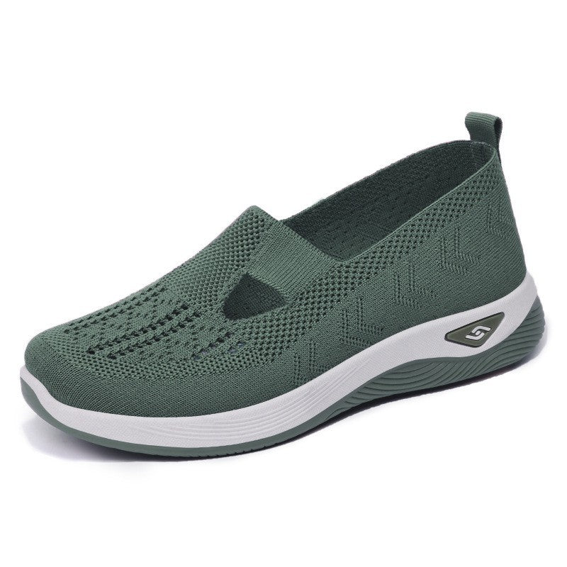 Dam Sneaker – Slip-On – Låg Profil – Bekväm Dämpad Sula