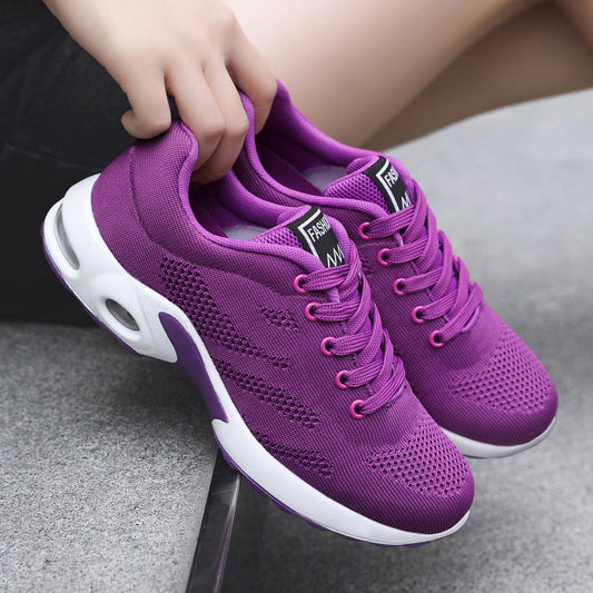 Dam Sneakers – Andningsbart Mesh – Dämpad Sula – Snäv Passform – Snörning