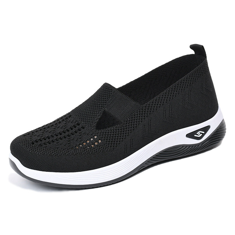 Dam Sneaker – Slip-On – Låg Profil – Bekväm Dämpad Sula