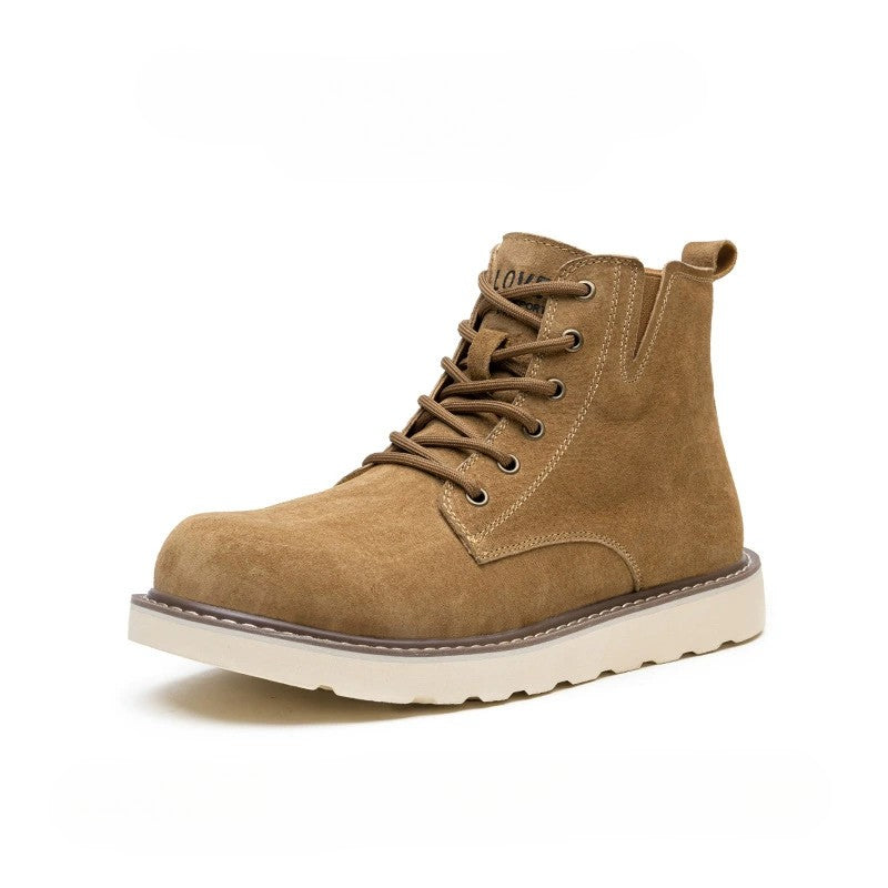 Herrboots – Mokasinssöm – Snörning – Mjukt material – Vadderad Krage – Greppsula