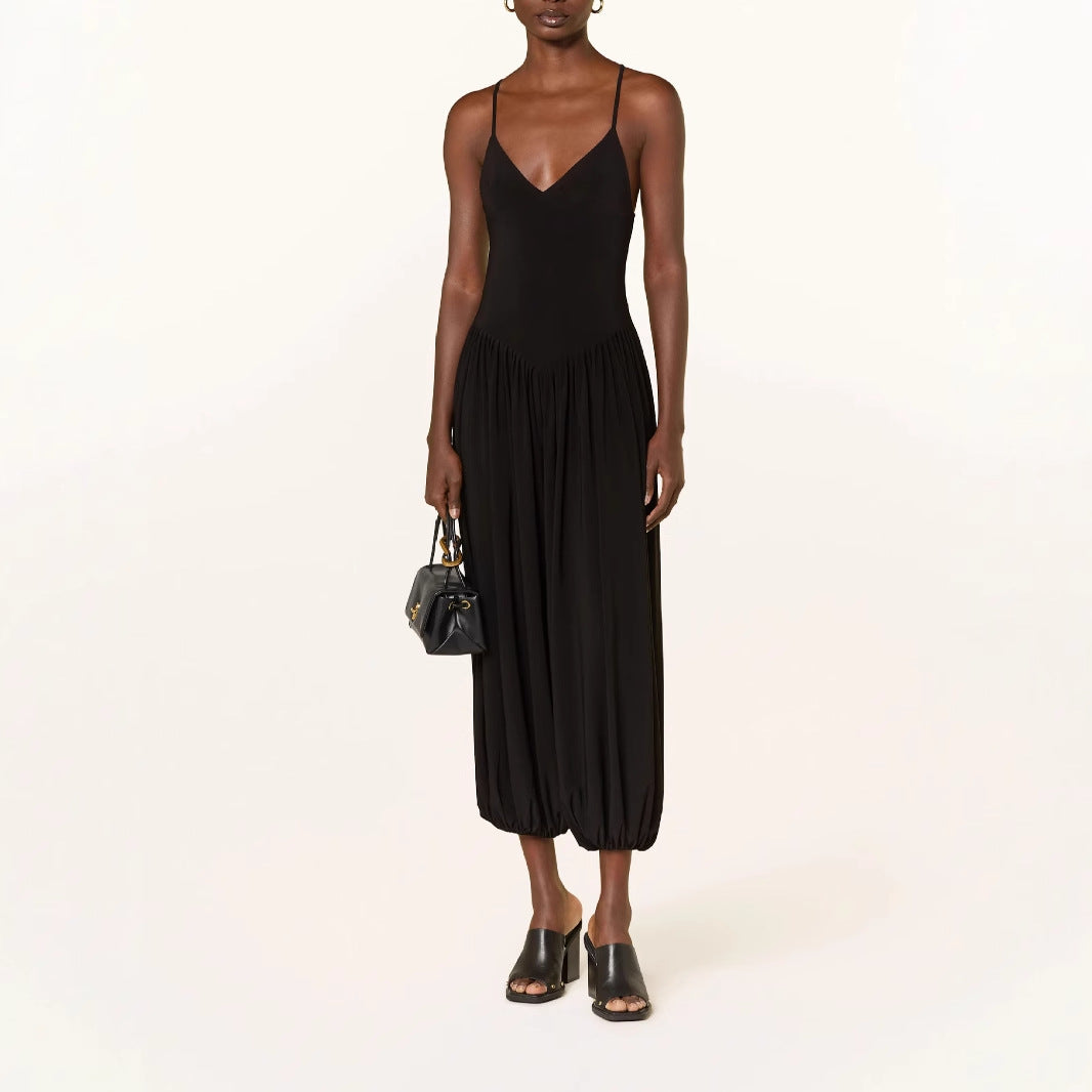 Dam Jumpsuit – Vida Ben – Rygglös med Spagettiband – Lätt och Bekväm Passform