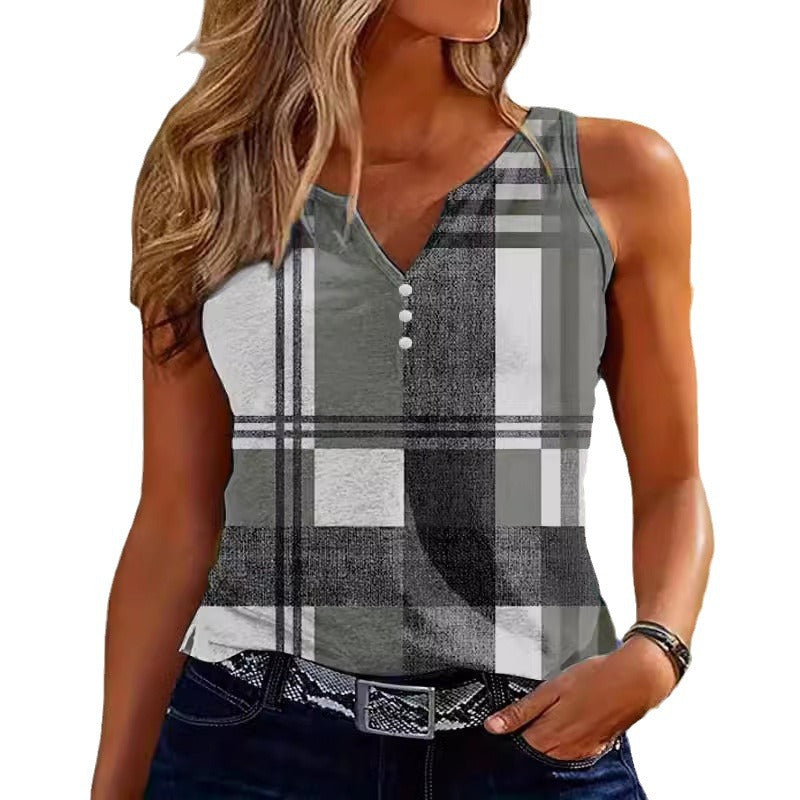 Damlinne – Figurnära Passform – Andningsbart Material – V-ringning – Knappdesign