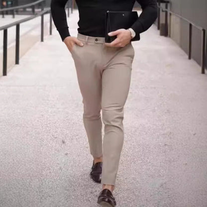 Herrbyxa – Slim Fit – Taperat Ben – Bomullsblandning – Kontorskläder Casual