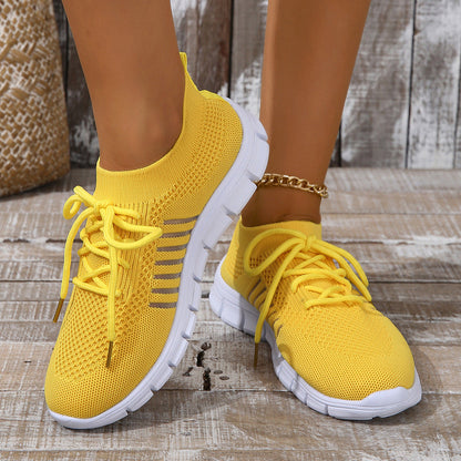 Dam Sneakers – Sportig Passform – Andningsbar Mesh – Låg Modell – Lättvikt Komfort