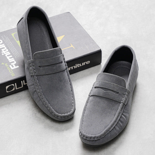 Herrloafers – Klassisk Slip-On – Moc Toe – Dekorsöm – Andningsbart Bekvämt Plagg