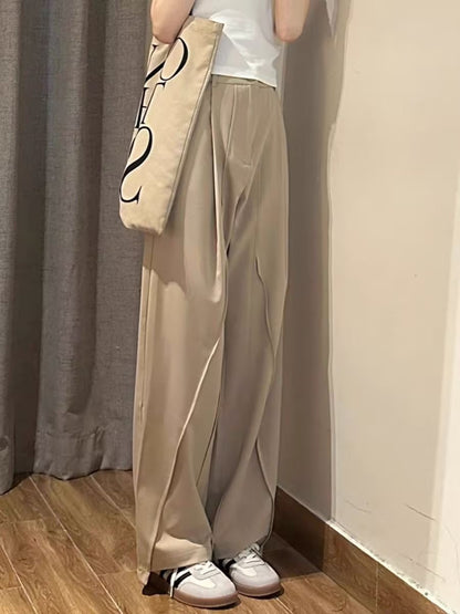 Damkostymbyxa – Hög Midja – Rak Passform – Pressveck – Andningsaktivt Tyg