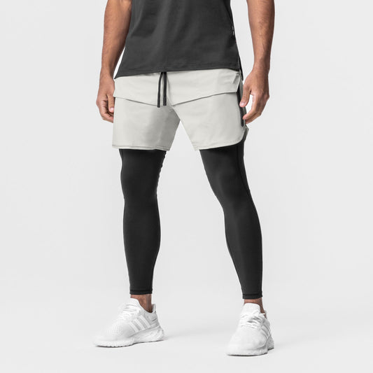 Herrar träningsshorts – avslappnad passform – dragkedjefickor