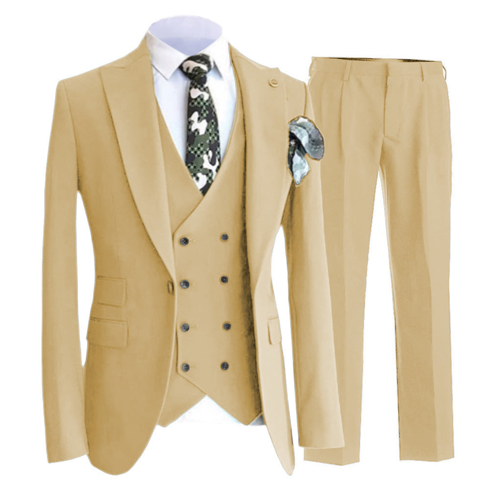 Herrväst – Slim Fit – Dubbelknäppt – Peaked Slag – Formell Kostymväst