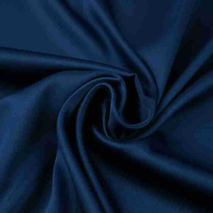 Damklänning – Lång Satinklänning – Hög Hals – Puffärm – Elegant Figursydd Passform